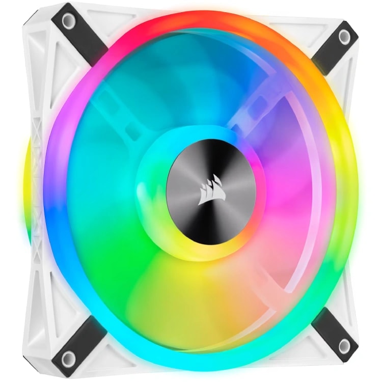 CORSAIR iCUE QL140 RGB 140mm PWM White Fan — Single Pack