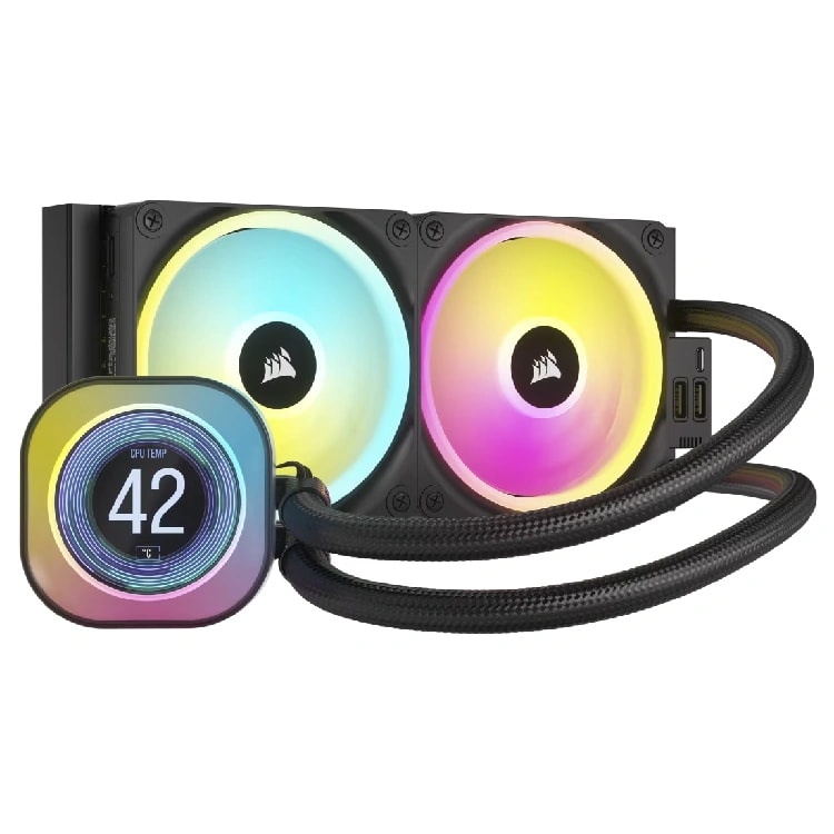 CORSAIR iCUE LINK H100i LCD Liquid CPU Cooler