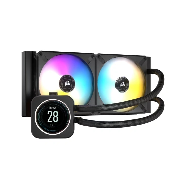CORSAIR iCUE H100i ELITE LCD Display Liquid CPU Cooler