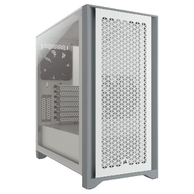 CORSAIR 4000D AIRFLOW Tempered Glass Mid-Tower ATX Case — White