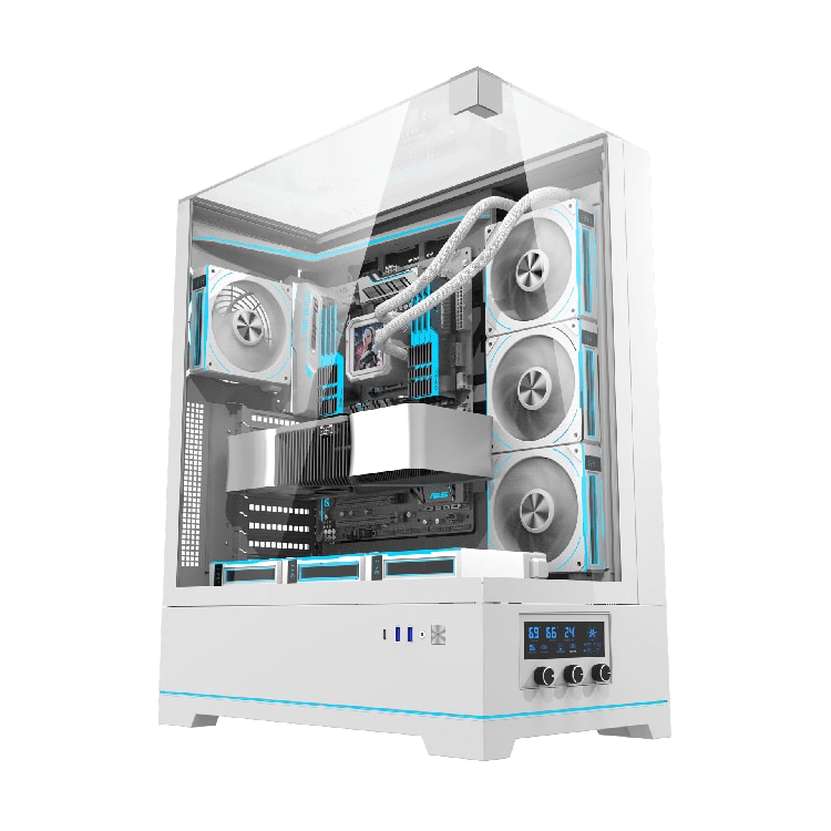 DARKFLASH DY450L Pro ATX PC Case White