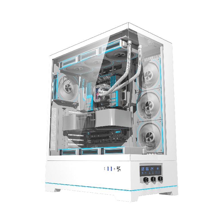 DARKFLASH DY451L Pro ATX PC Case White