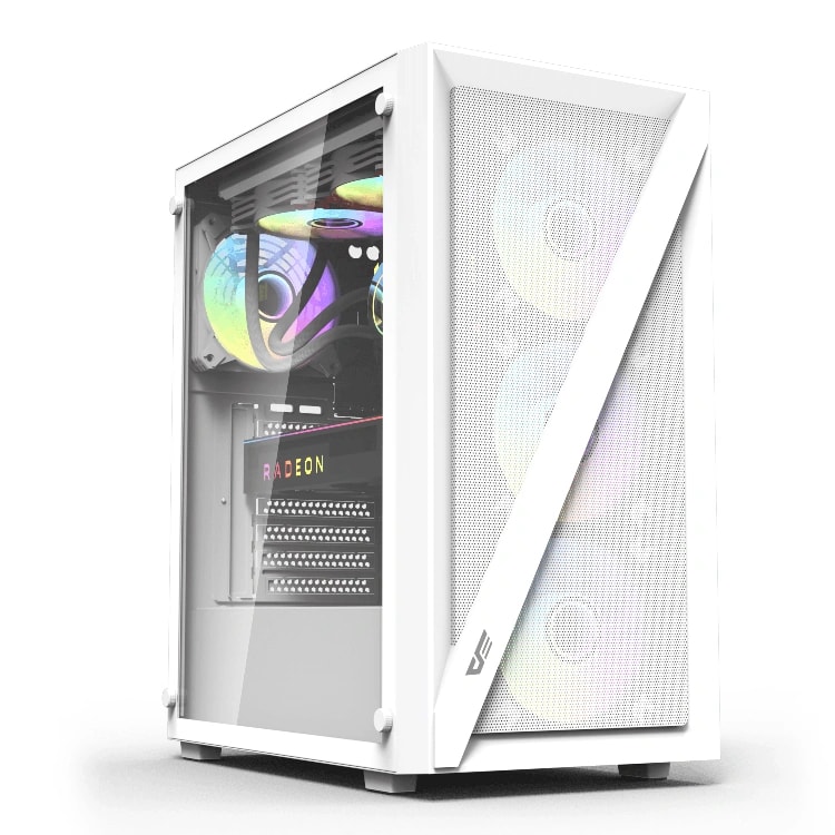 DARKFLASH DK260 Air ATX PC Case White