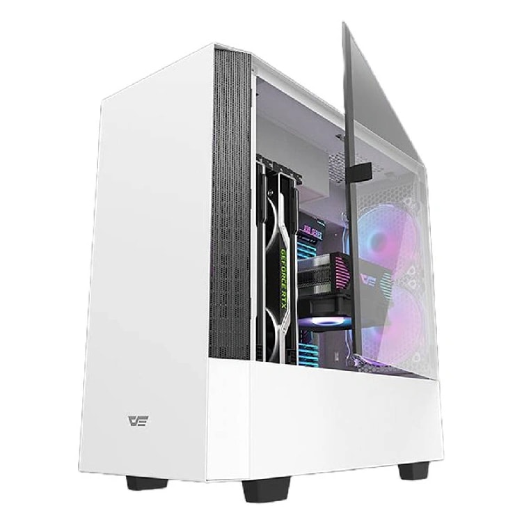 DARKFLASH DLV22 ATX PC Case White