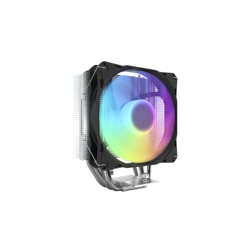 Darkflash Storm Z4 ARGB Air CPU Cooler with PWM Control, Supports Latest Intel: 1700 AMD: AM5, 4* Copper Heat Pipes, 200W TDP, Up to 1600 rpm Fan Speed, Aluminum Fins, Low Noise 24.3 dBA CPU Cooler