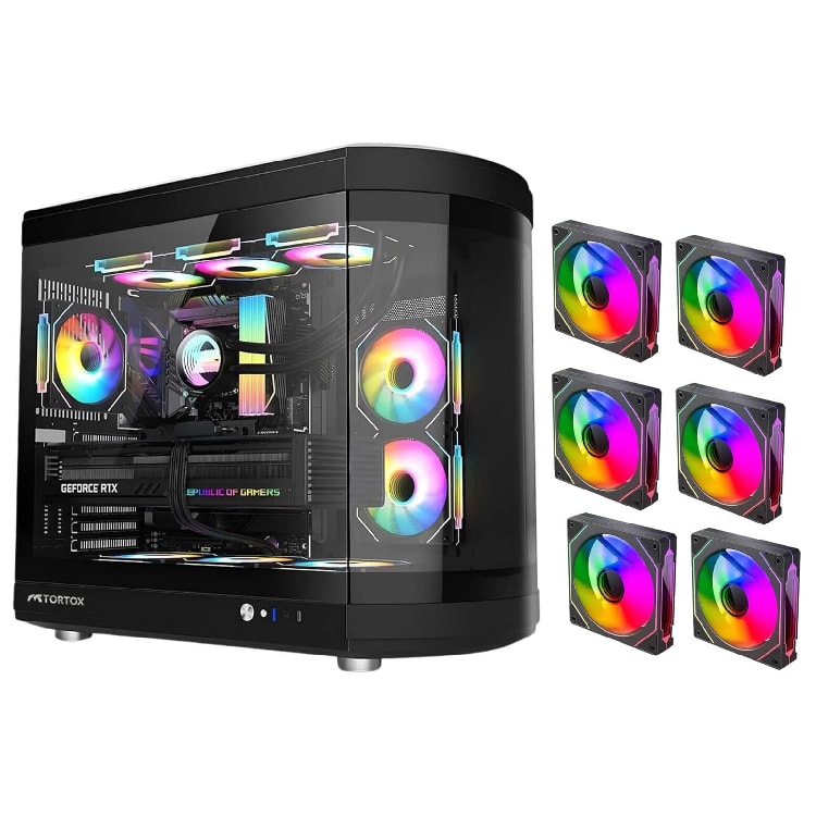 Tortox Vidrio ATX Full Tower Case Black