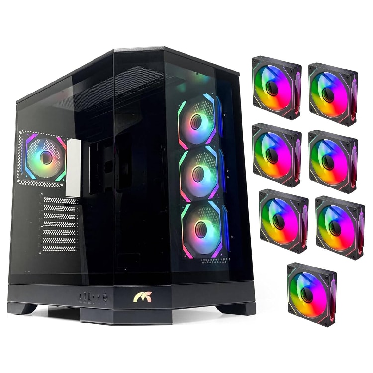 Tortox Prism ATX Full Tower Case Black