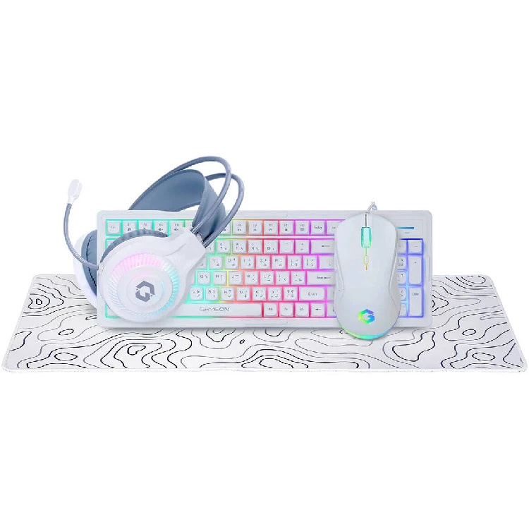 GAMEON GO-CYPHERW-XL-W All-In-One Gaming Combo Set - White