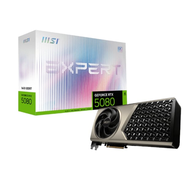 MSI GeForce RTX™ 5080 16G EXPERT OC - Gaming PC Component | High Performance Hardware