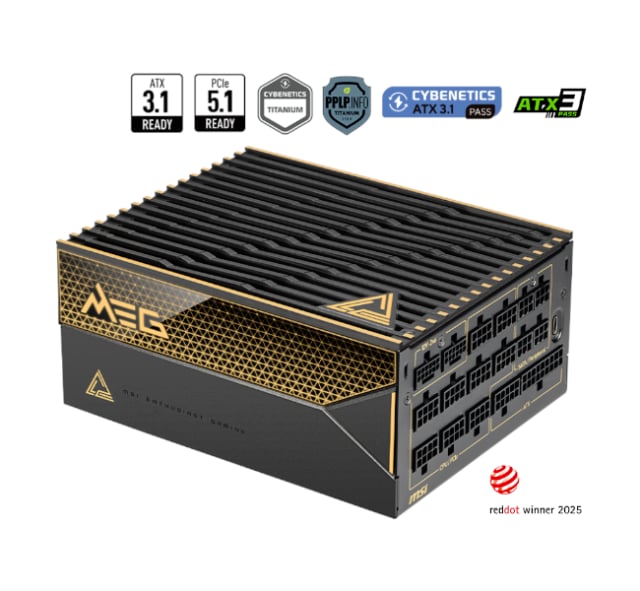 MSI MEG Ai1600T 80 Plus Titanium - Gaming PC Component | High Performance Hardware