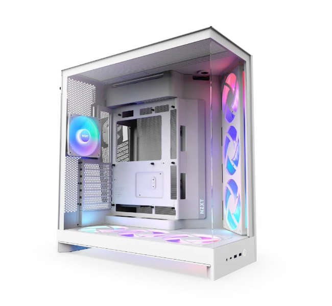 NZXT H9 Flow RGB+ Dual Chamber Mid Tower