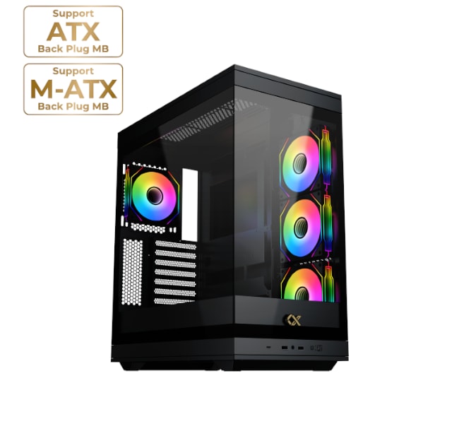 XIGMATEK Meta Tempered Glass RGB Gaming