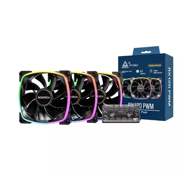 MONTECH RX120 PWM 3 in 1 Black