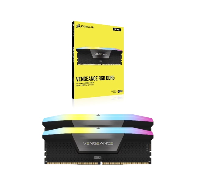 VENGEANCE® RGB 96GB (2x48GB) DDR5 DRAM 6000MT/s CL30 Memory Kit — Black