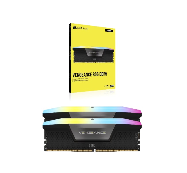 VENGEANCE® RGB 96GB (2x48GB) DDR5 DRAM 7200MT/s CL40 Memory Kit — Black