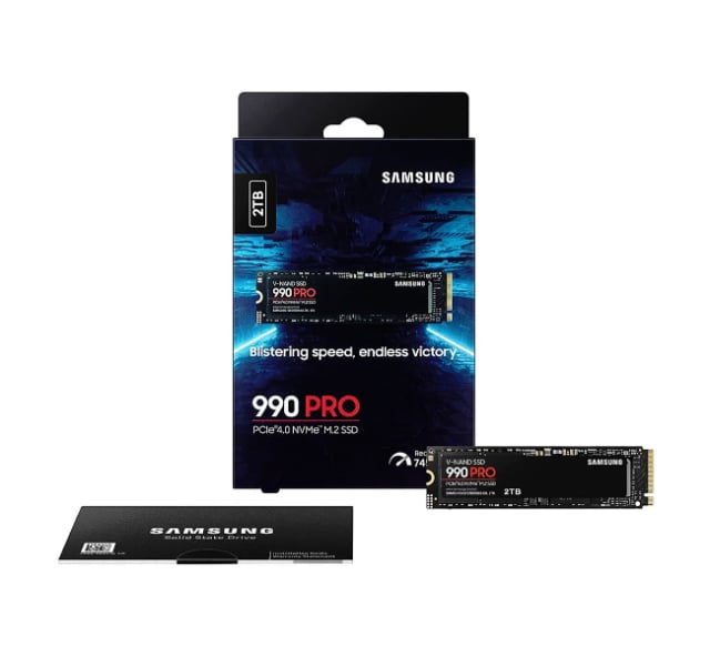 SAMSUNG 990 Pro 2TB PCIe NVME M.2 - Gaming PC Component | High Performance Hardware