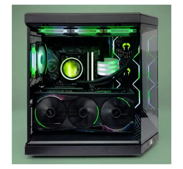 HYTEFIRE Zentrax (Ryzen 7 9800X3D, RTX 5080 16GB GPU, 32GB DDR5 RAM) - Pre-Built Gaming PC | Custom Gaming Computer