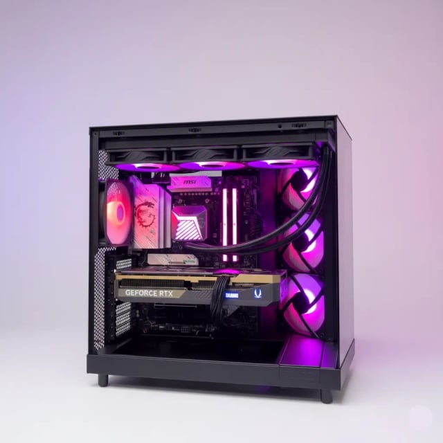 H6FLO Fluxstrike (Ryzen 7 9800X3D, RTX 5080 16GB GPU, 64GB DDR5 RAM) - Gaming PC Component | High Performance Hardware
