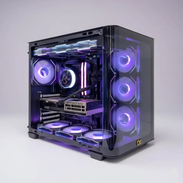 PANOVEX Curvion (Ryzen 7 9800X3D, RTX 5080 16GB GPU, 64GB DDR5 RAM) - Gaming PC Component | High Performance Hardware