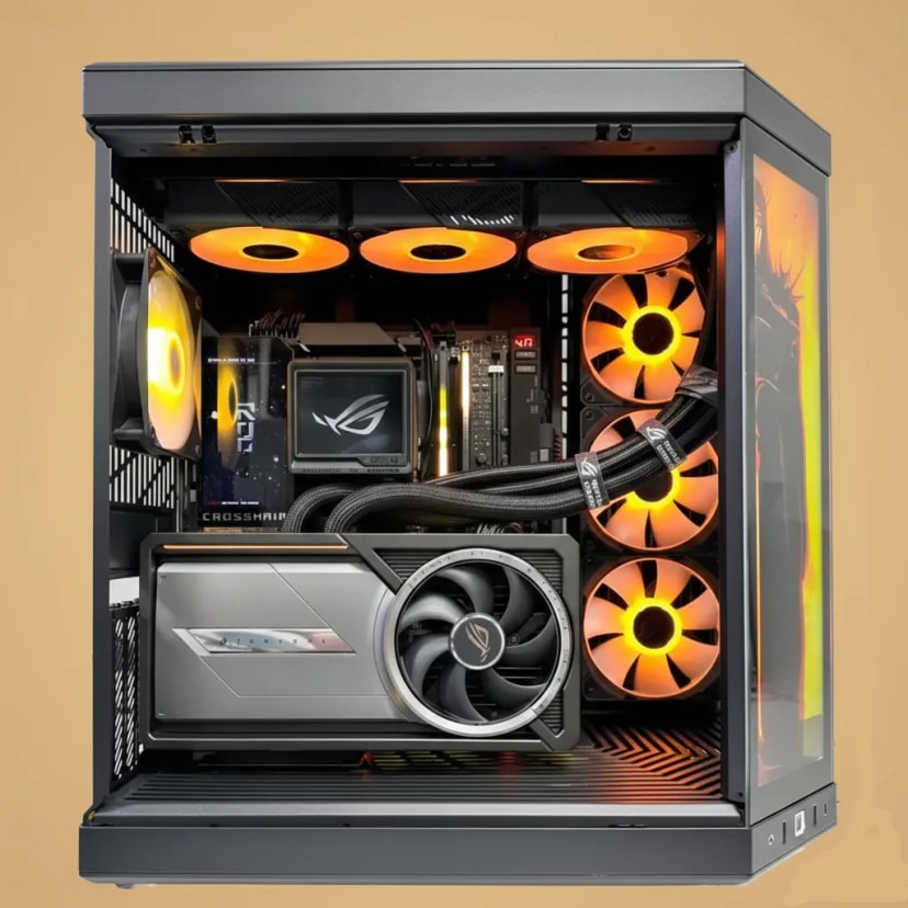 HYTEFIRE Dominion (Ryzen 9 9950X3D, RTX 5090 32GB GPU, 96GB DDR5 RAM)