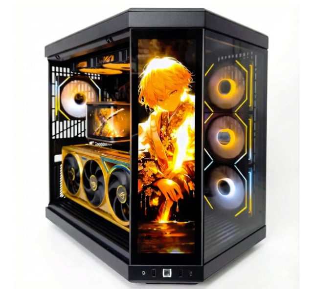 HYTEFIRE Solarion (Ryzen 9 9950X3D, RTX 5090 32GB GPU, 64GB DDR5 RAM) - Gaming PC Component | High Performance Hardware