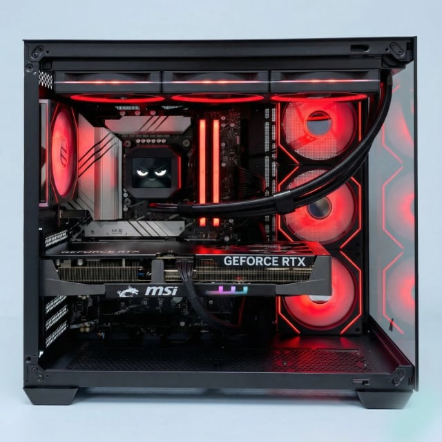 DEEPCOOL Trident (Intel Core i9-14900K, RTX 5080 16GB GPU, 32GB DDR5 RAM) - Pre-Built Gaming PC | Custom Gaming Computer