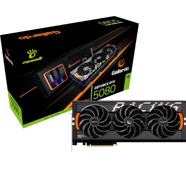 Manli Gallardo GeForce RTX 5080 OC 16GB GDDR7