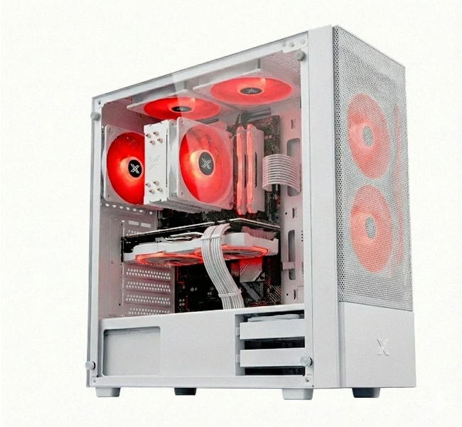 Silicon Phoenix (AMD Ryzen™ 7 7800X3D , RTX™ 5060 8GB GDDR7 OC Edition, RGB 32GB 16x2 DDR5 6800 MHZ)