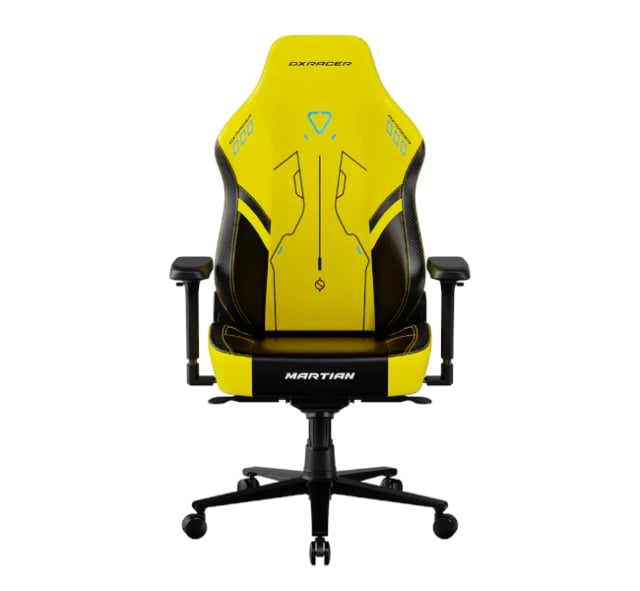 DXRACER Gaming Chair MARTIAN Series Yellow Black - Gaming PC Component | High Performance Hardware
