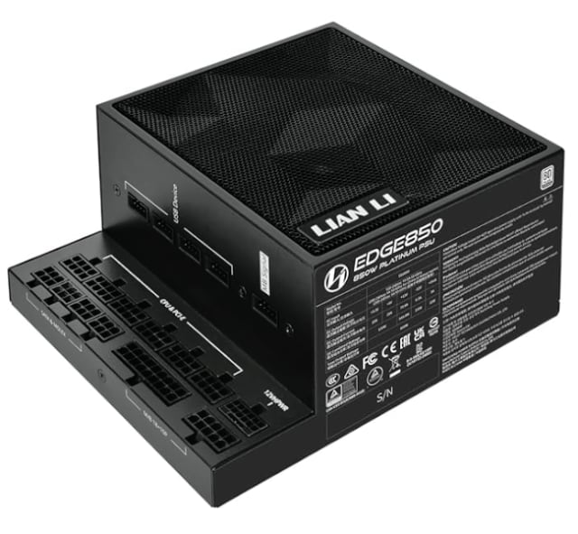 Lian li Edge 850 UK 80 PLUS Platinum Power supply Blck - Gaming PC Component | High Performance Hardware