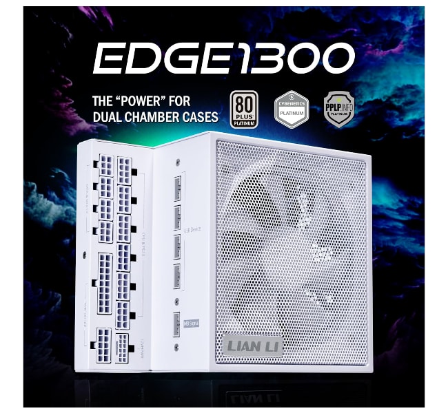 Lian li Edge 1300 UK 80 PLUS Platinum Power supply White