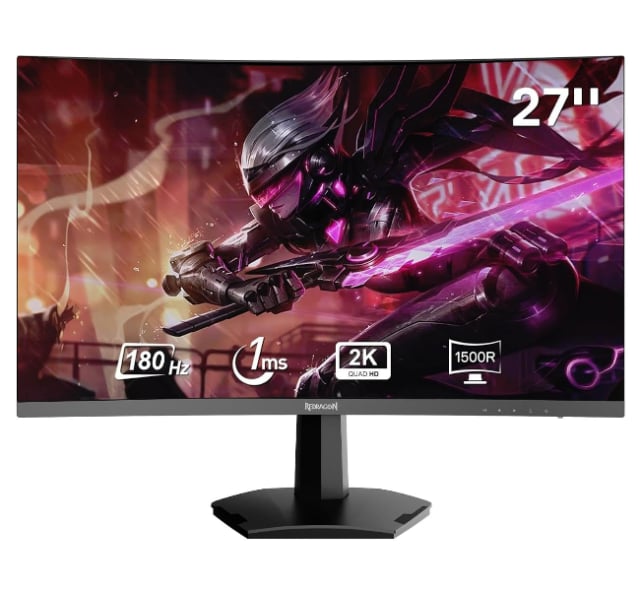 Redragon AMBER 27" Curve Gaming Monitor - GM27H10C - Gaming Monitor | QHD (2560 x 1440) 144Hz 27 inches