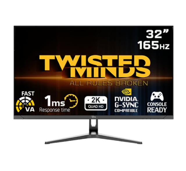 Twisted Minds TM32QHD165VA - Gaming Monitor | QHD (2560 x 1440) 144Hz 27 inches