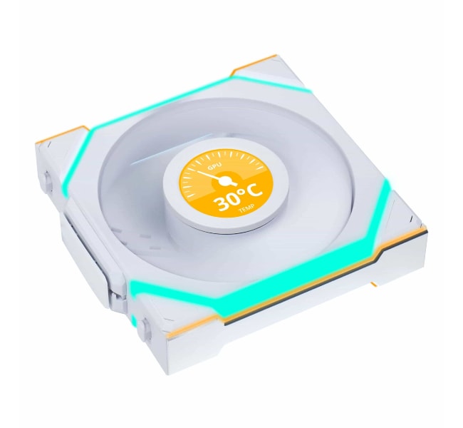 Lian Li UNI FAN SL Wireless LCD Reverse 120 White (1pc)