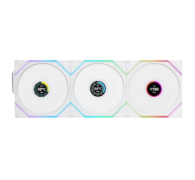 Lian Li UNI FAN TL-LCD Wireless 120 White (3pcs)