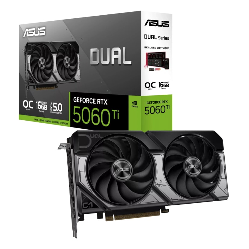 ASUS Dual GeForce RTX™ 5060 Ti 16GB GDDR7 OC Edition