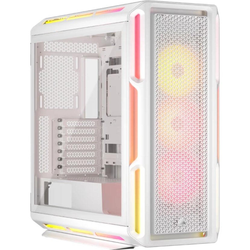 CORSAIR CASE ICUE LINK 5000T LX RGB TEMPERED GLASS MID-TOWER CASE, WHITE