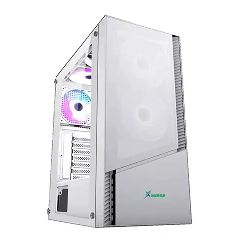 XANDER Velox Glass ATX Tempered Glass Case - White
