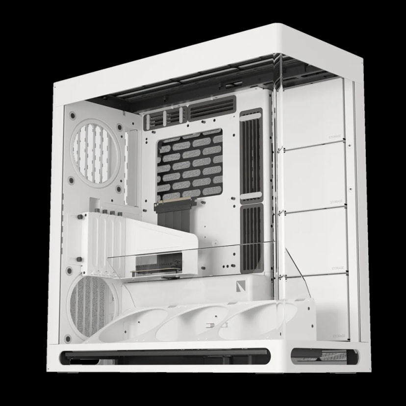 HANV HS 420 VGPU Dual Chamber AirFlow ATX White