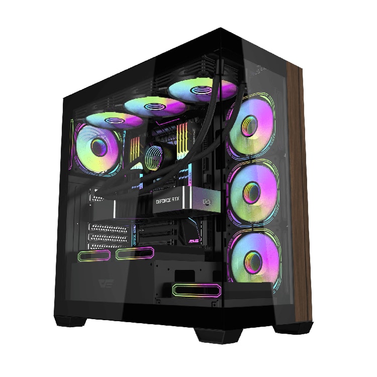 DARKFLASH DS900W ATX PC Case Black