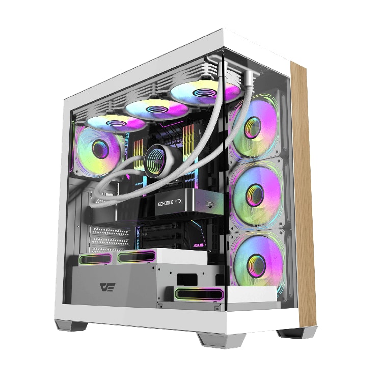 DARKFLASH DS900W ATX PC Case White