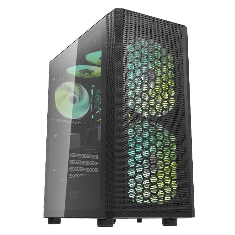 DARKFLASH DK360 ATX PC Case Black