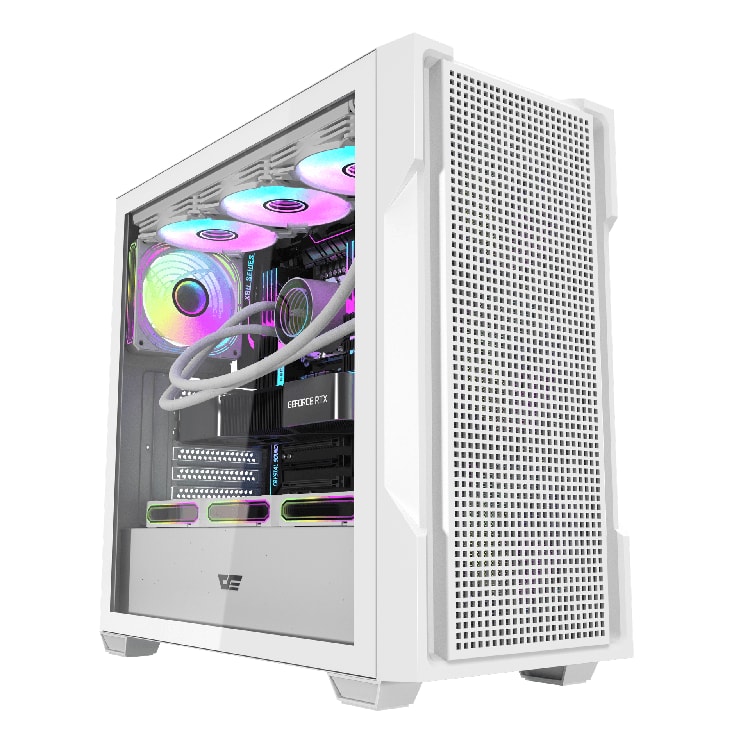 DARKFLASH DS900 Mesh ATX PC Case White