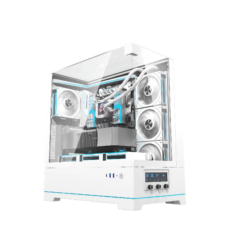 DARKFLASH DY450 Pro ATX PC Case White