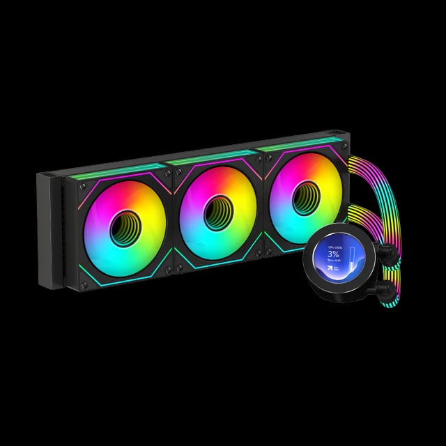 GAMEON - KRAKEN N360 LCD Display Liquid CPU Cooler 360mm With ARGB Tube - Black - Gaming PC Component | High Performance Hardware