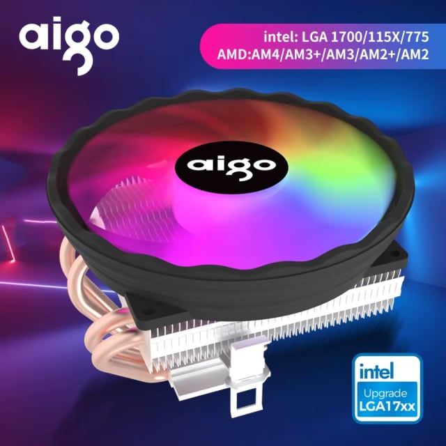 Aigo ICE400X RGB Air CPU Cooler - Gaming PC Component | High Performance Hardware