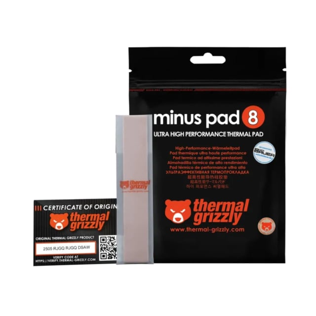 Thermal Grizzly Minus Pad Basic - 120x20x0,5 mm 4 pcs - Gaming PC Component | High Performance Hardware