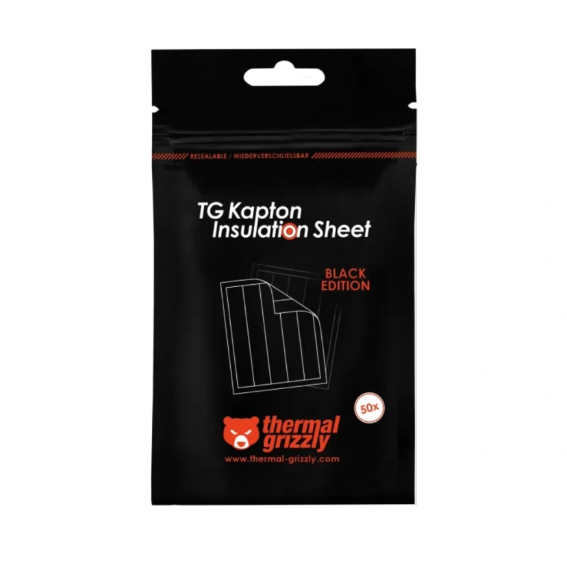 Thermal Grizzly Kapton Insulation Sheet Black Edition