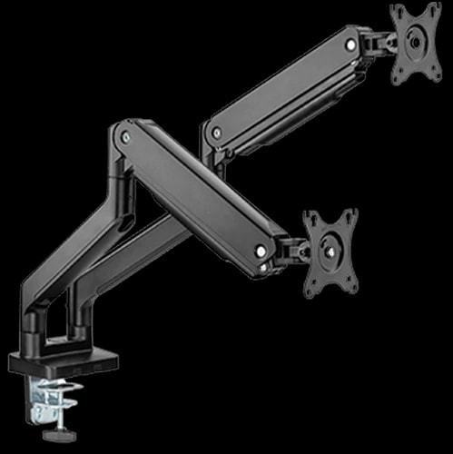 Twisted Minds Dual Monitor Heavy Duty Spring Assisted Monitor Arm USB Port