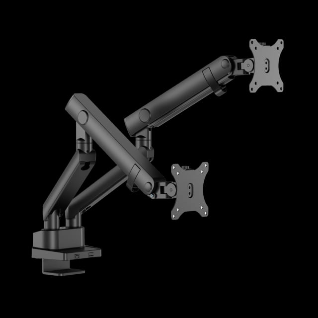 Twisted Minds Dual Screen Slim Heavy-Duty Mechanical Spring Monitor Arm - Gaming PC Component | High Performance Hardware